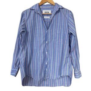 Grayson The Hero Stripe bottom down Shirt Blue Size Small